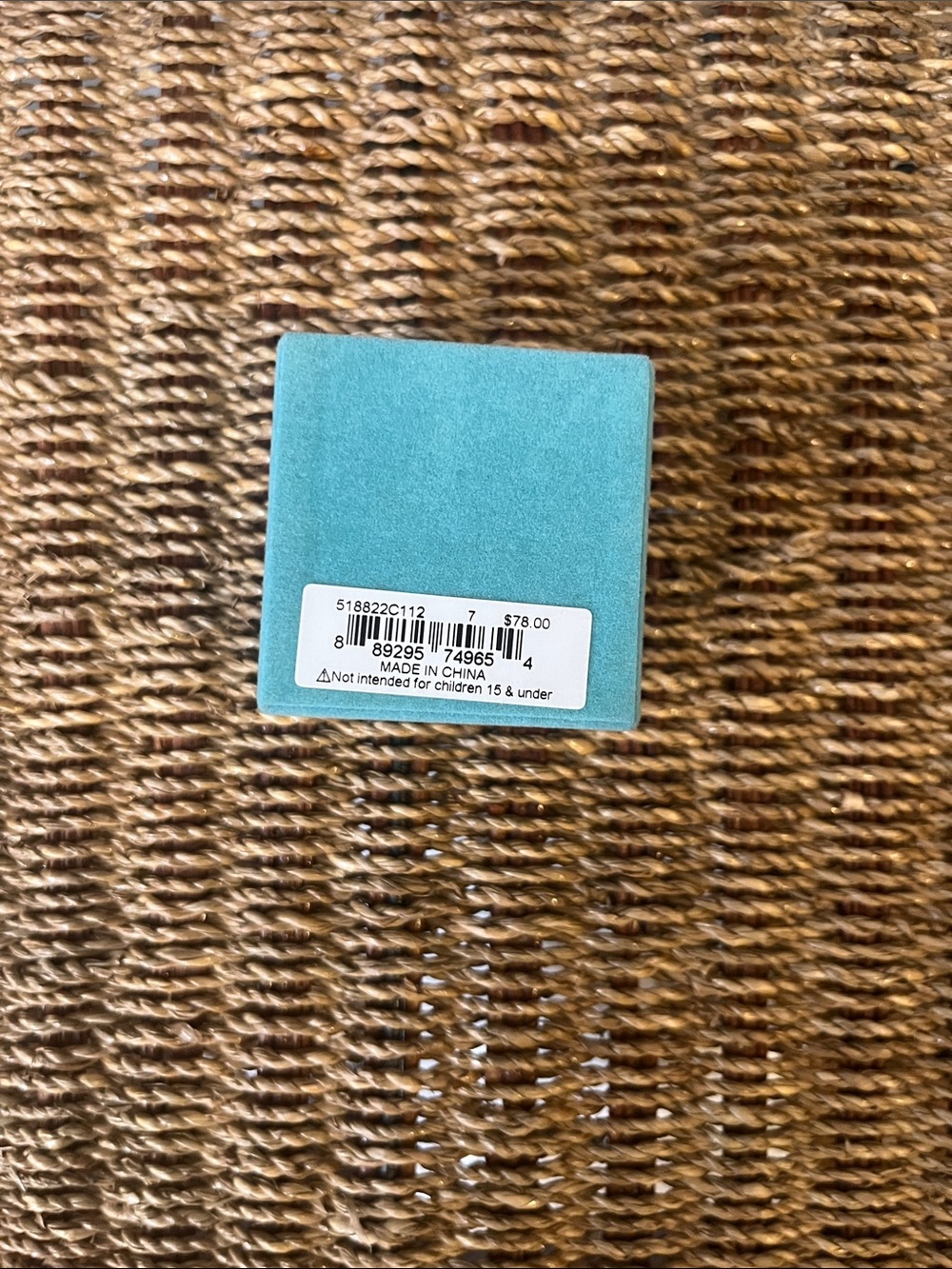 Kurt Geiger Aurora Crystal Cocktail Ring in Aqua - Size 7 - Picture 3 of 6